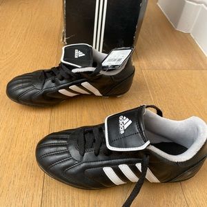 ADIDAS 749822 TELSTAR TRX HG J SOCCER SHOES BLACK/WHITE/METSILV KIDS